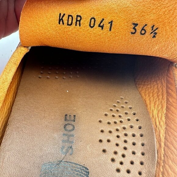 Car Shoe Suede Women Size 6 EU 36.5 Slide Slip On Shoes Brown Marchio Registrato - Picture 13 of 14